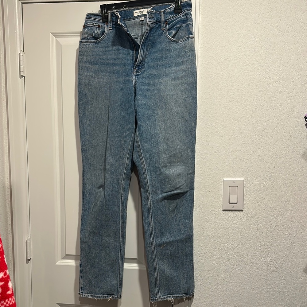 Abercrombie & Fitch Classic Blue Straight Leg Jeans